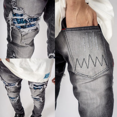 H1 quad evos - Savage grey - Celana Jeans