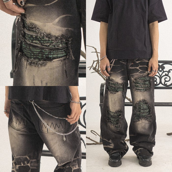 H1 Baggy Quad Viper - Shadow grey - Celana Jeans