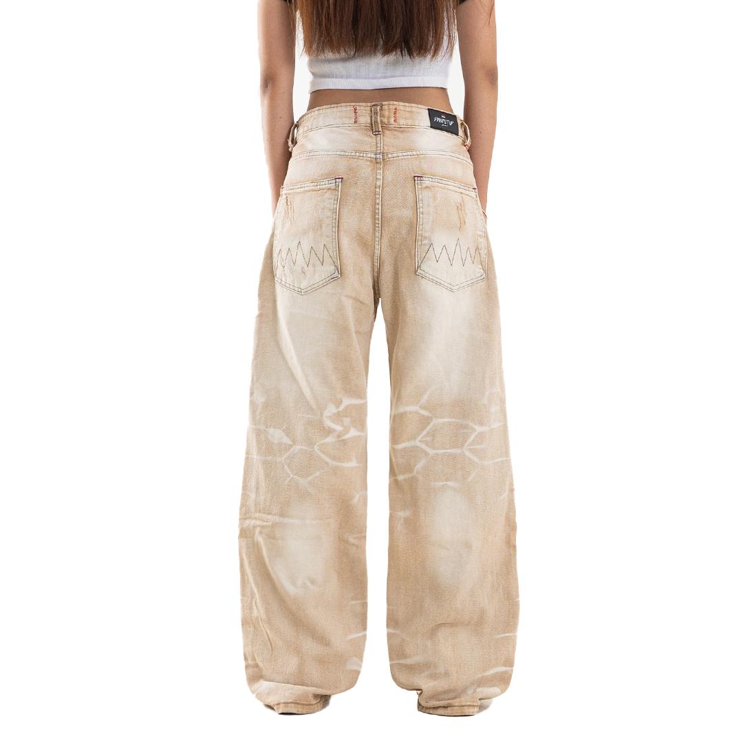 H1 Low Waist Baggy Tri Batik Cendrawasih Ladies - Euro Sand