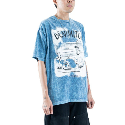 Denimitup I feel like Patron - Snowish ice blue tee - Baju Pria