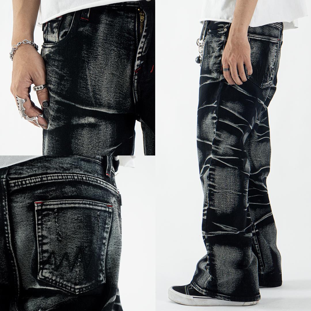 H1 Low Waist Baggy Ladies Jeans - Charcoal