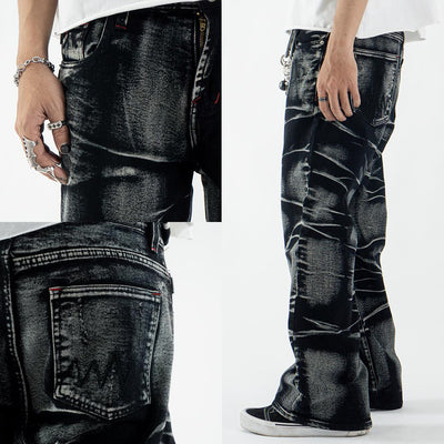 H1 Low Waist Baggy Ladies Jeans - Charcoal