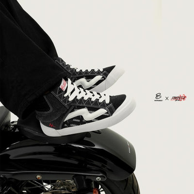 DENIMITUP X PATROBAS - Onyx Biker Shoes Series - Shoes