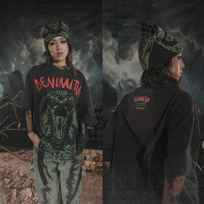 DENIMITUP beanie - Black cobra - Topi