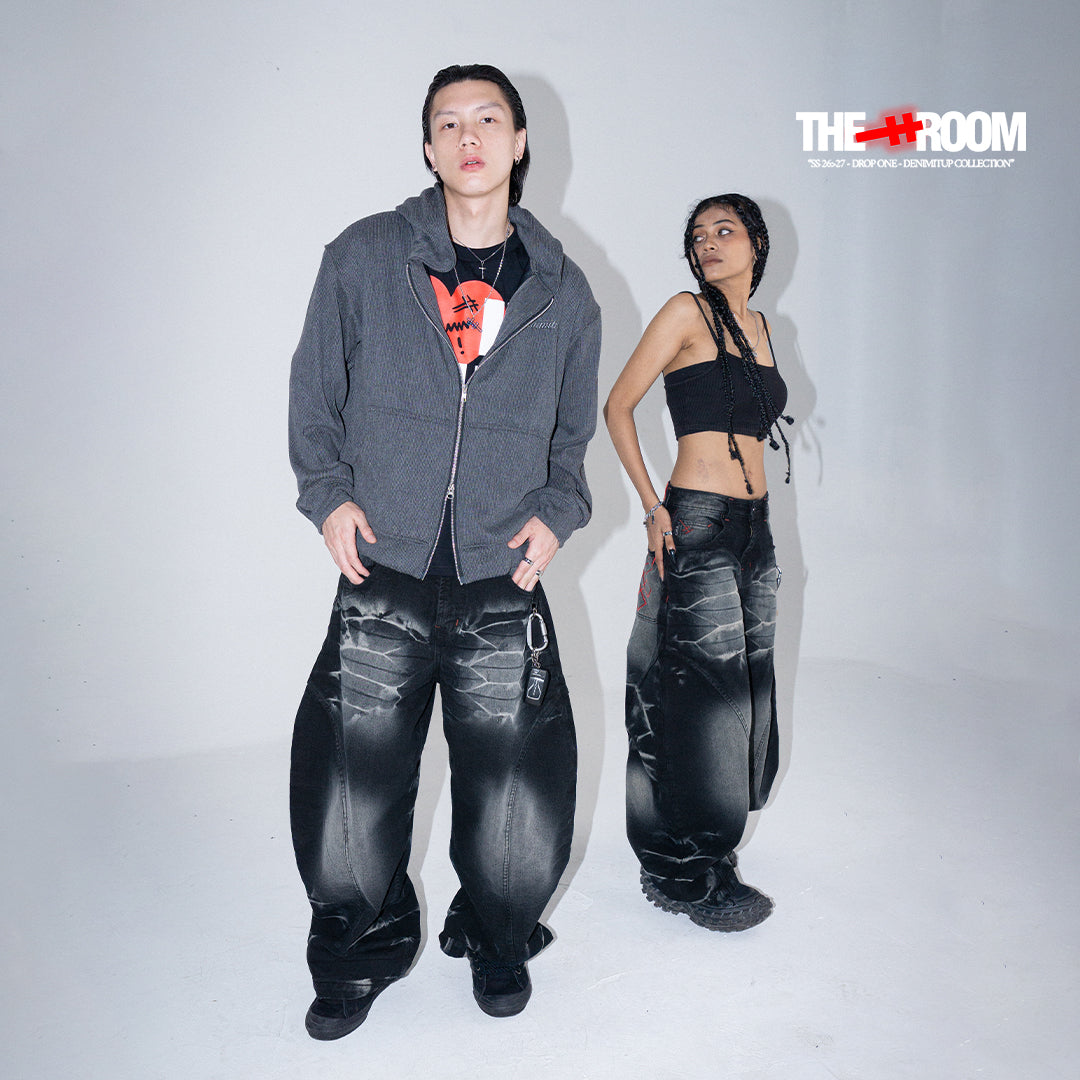 A1 Wide Barrel - Greyish Black - Jeans