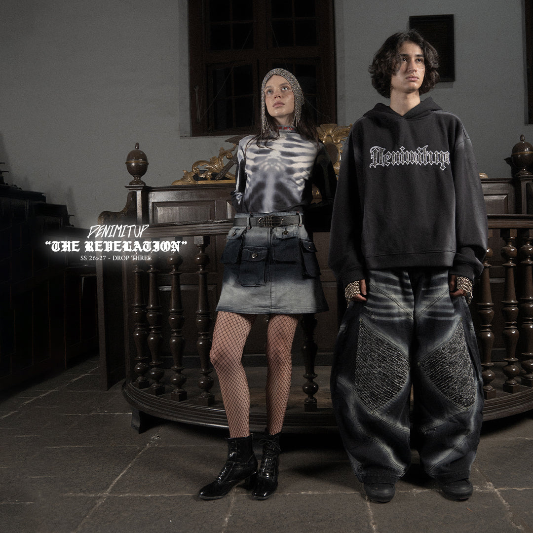 A1 Wide Barrel Songket - Skull Black - Jeans