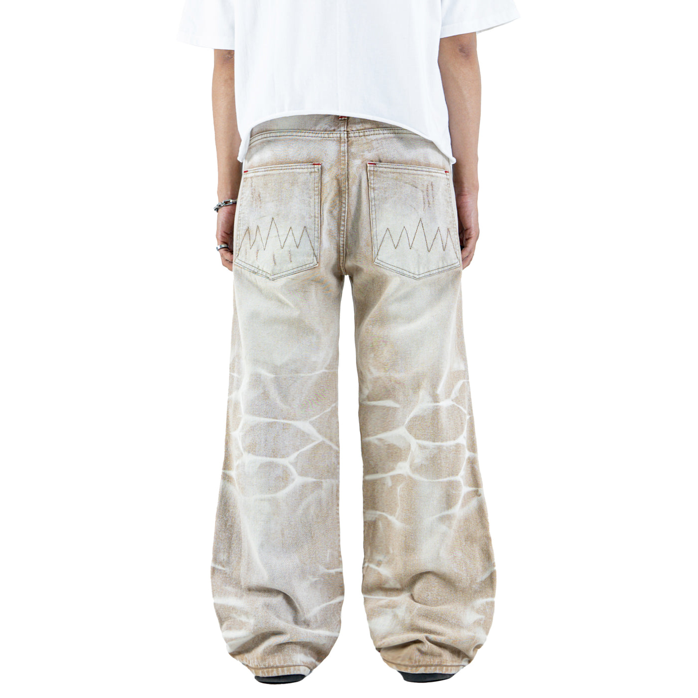 H1 Tri Batik Baggy Cendrawasih - Euro sand - Jeans Pants