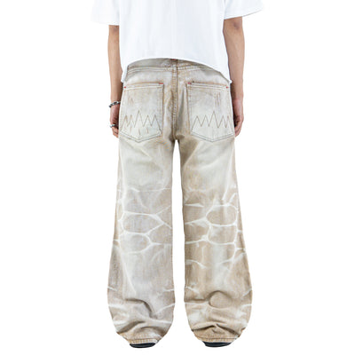 H1 Tri Batik Baggy Cendrawasih - Euro sand - Jeans Pants