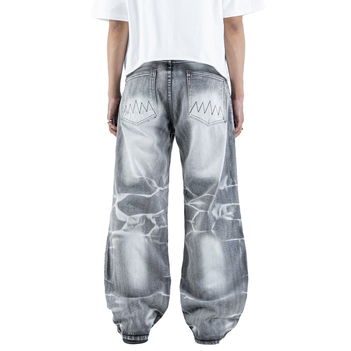 H1 Tri Batik Baggy Cendrawasih - Van Gogh Grey - Jeans Pants
