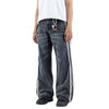 H1 Baggy Duo Stripes - Asphalt Grey - Celana Jeans