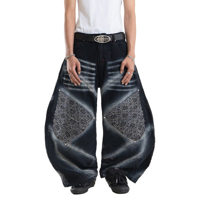 A1 Wide Barrel Songket - Skull Black - Jeans