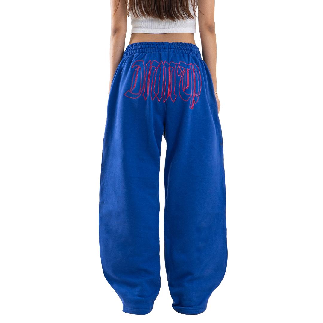 Denimitup ladies sweat pants H Zigzag - Sonic Blue - Long Pants