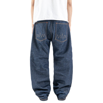 H1 baggy - Raw indigo blue  - Jeans Pants