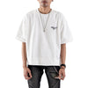 Denimitup Embroidered Trilogo White Tee - Baju Kaos