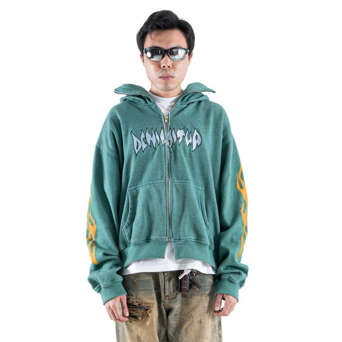 DENIMITUP Ninja Hoodie - N.O.S Washed Green - Hoodie