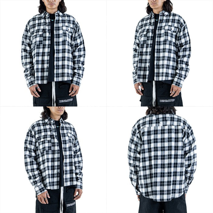 DENIMITUP - Monochrome flannel - Kemeja pria