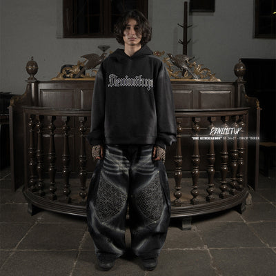 A1 Wide Barrel Songket - Skull Black - Jeans