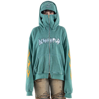 DENIMITUP Ninja Hoodie - N.O.S Washed Green - Hoodie