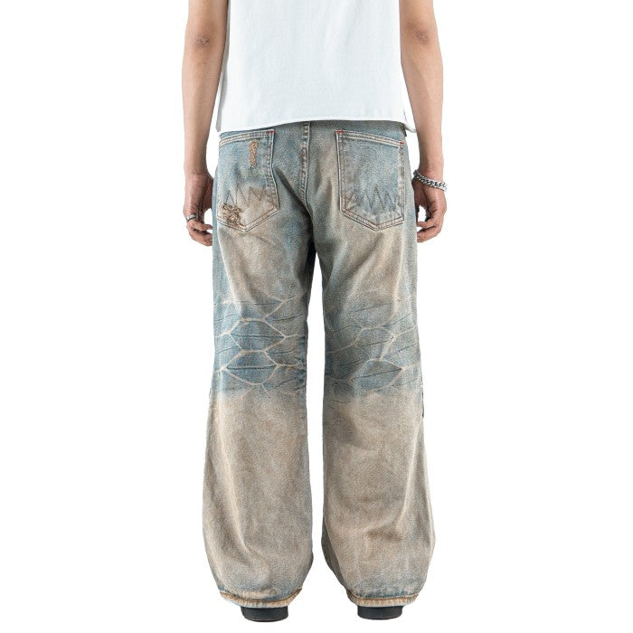 H1 baggy tri biker - Cream Stone - Jeans Pants