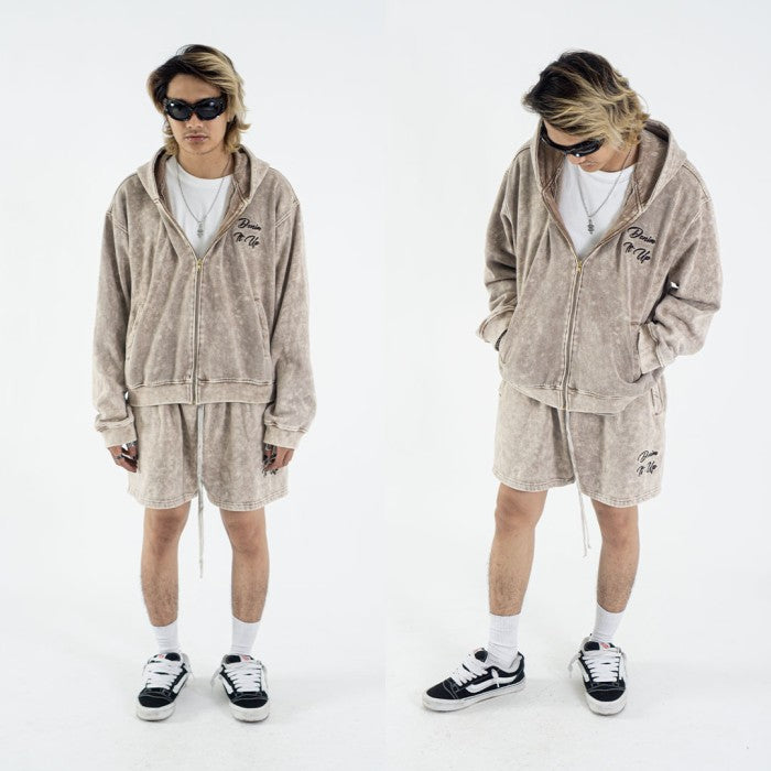 DENIMITUP Sweat Short - Desert Beige - Short Pants