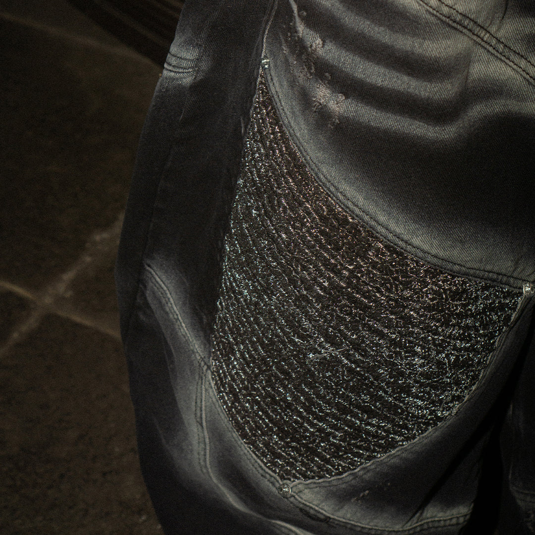A1 Wide Barrel Songket - Skull Black - Jeans