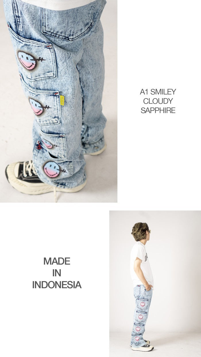 A1 SMILEY - Cloudy sapphire - Celana Jeans