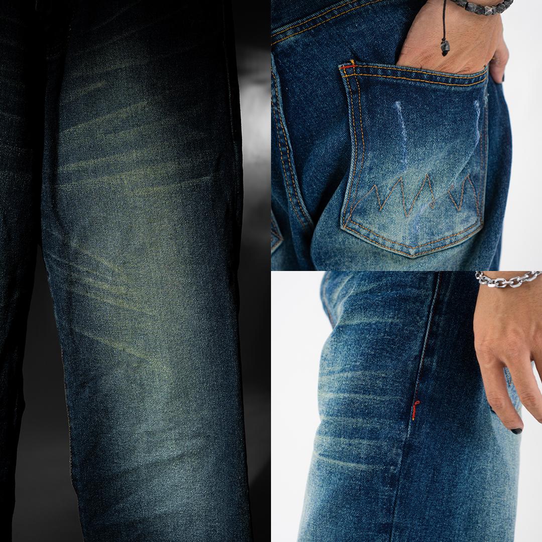 H1 Low Waist Baggy Ladies Jeans - Midnight Green