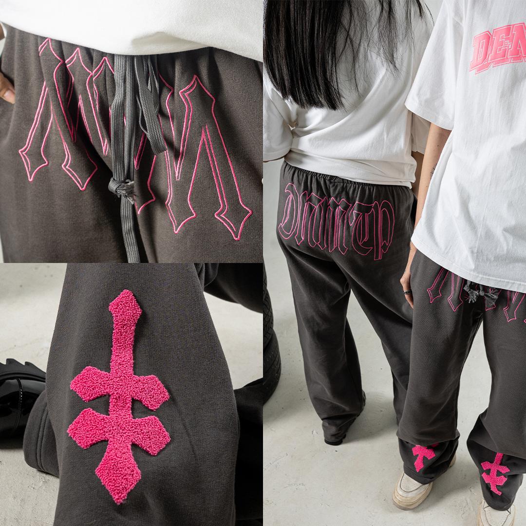 Denimitup ladies sweat pants H Zigzag - Sonic Grey - Long Pants