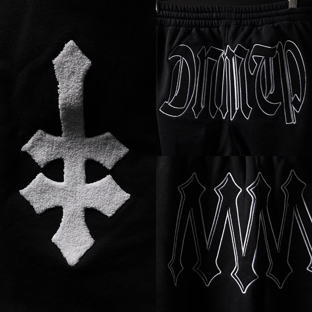Denimitup ladies sweat pants H Zigzag - Jet Black - Long Pants