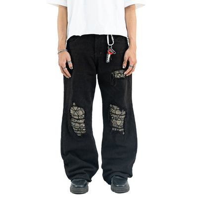 H1 Baggy Quad Viper - Black - Celana Jeans