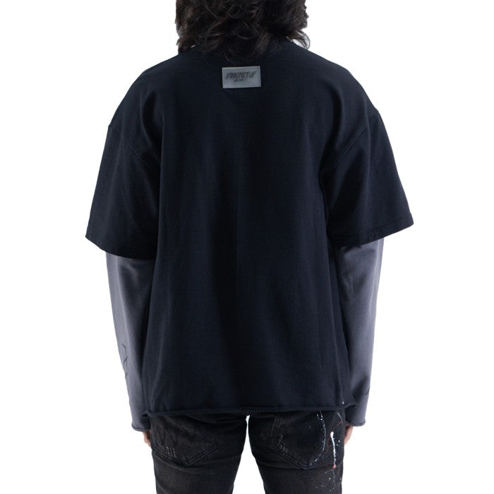 Denimitup trilogo double layer - Dual black tee - Baju Kaos