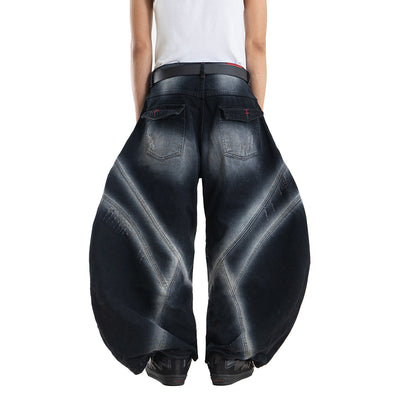 A1 Wide Barrel Songket - Skull Black - Jeans