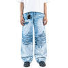 H1 baggy tri biker - Ice blue - Jeans Pants