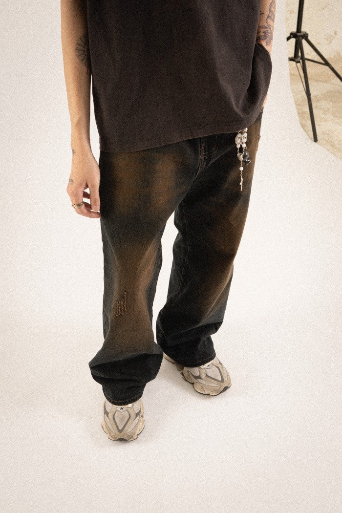 H1 baggy - Rusted bronze - Celana Jeans