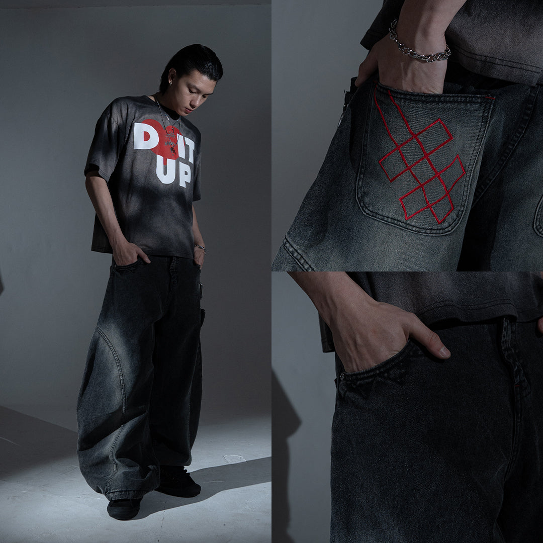 A1 Wide Barrel - Grain Dual Stone - Jeans