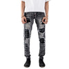 H1 leather patches - Stormy grey - Jeans Pants