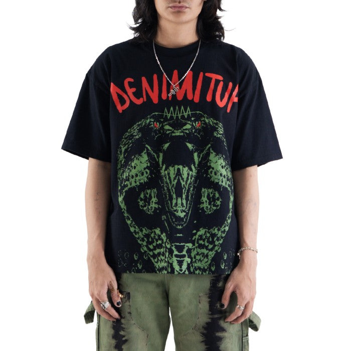 Denimitup love or lust - Cobra black tee - Baju Kaos