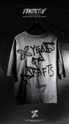 DENIMITUP years of craft crop tee grey - Baju Kaos