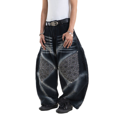A1 Wide Barrel Songket - Skull Black - Jeans