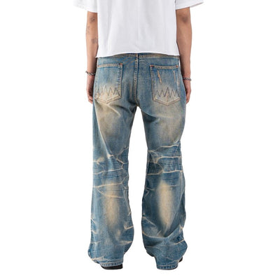 H1 baggy - Cream blue - Celana Jeans