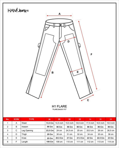 A1 carpenter batik - Jet black - Celana Jeans
