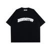 DENIMITUP Logo Tee - White On Black - Baju Pria