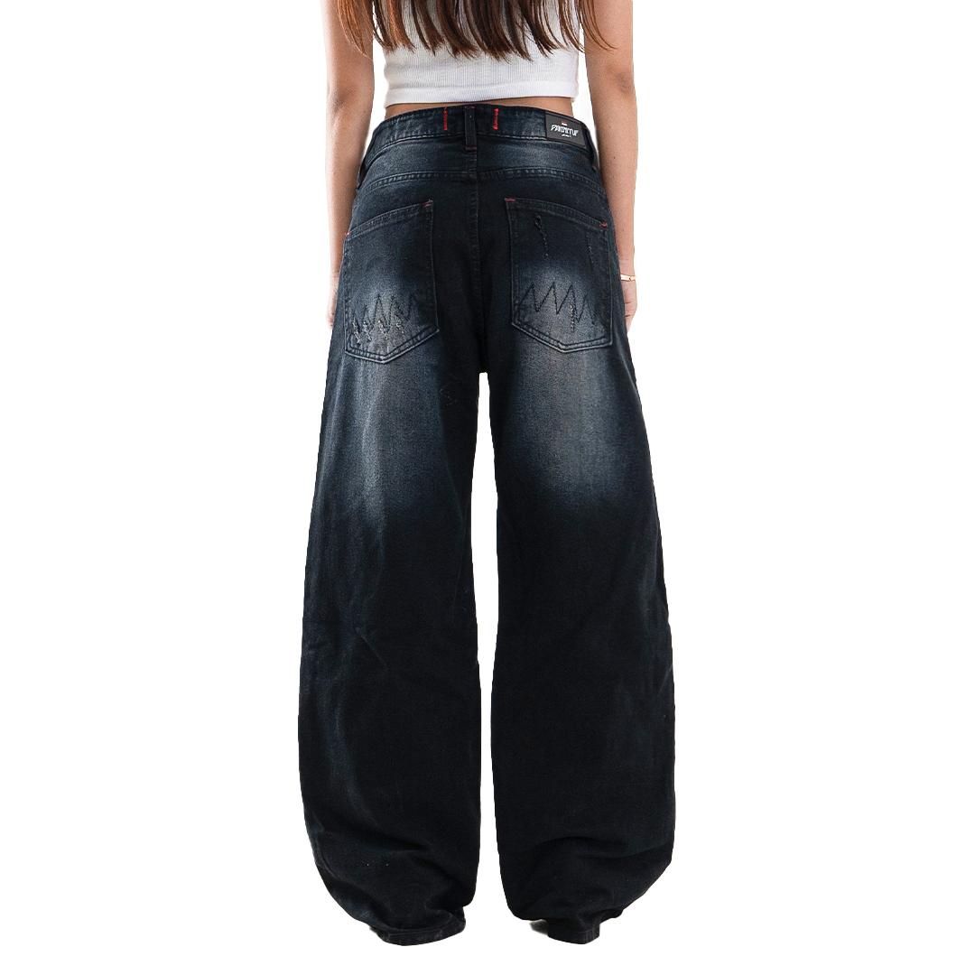 H1 Low Waist Baggy Ladies Jeans - Ash Grey - Jeans