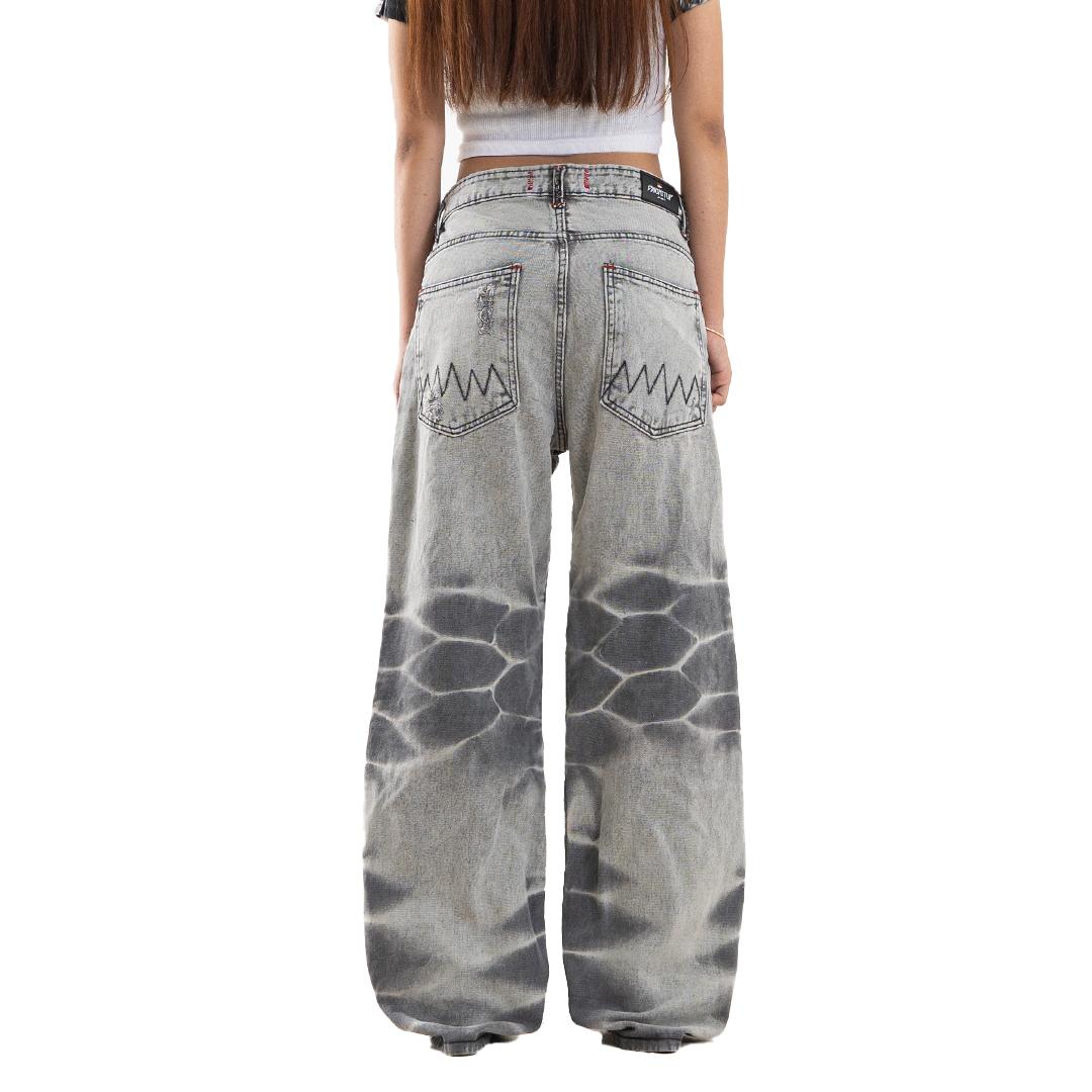 H1 Low Waist Baggy Tri Biker Ladies - Acid Grey