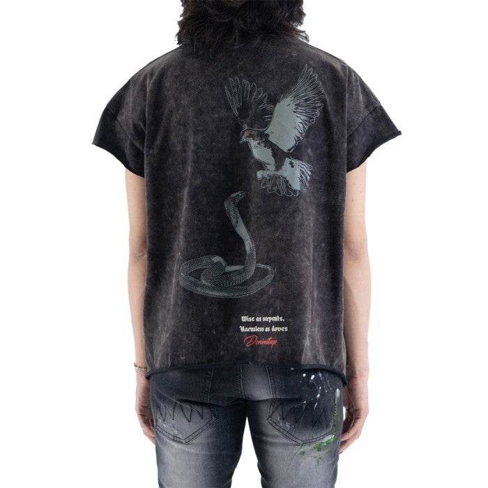 Love or lust acid washed - Black tee - Baju Kaos