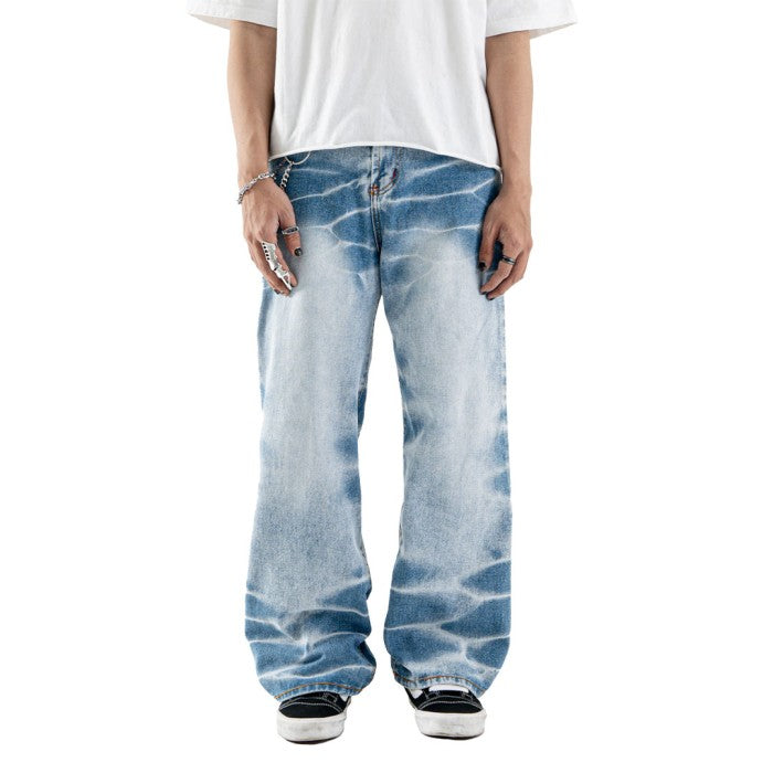 H1 baggy - Gloomy blue - Celana Jeans