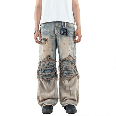 H1 baggy tri biker - Cream Stone - Jeans Pants