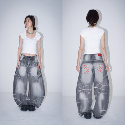 A1 Wide Barrel - Titanium Grey - Jeans