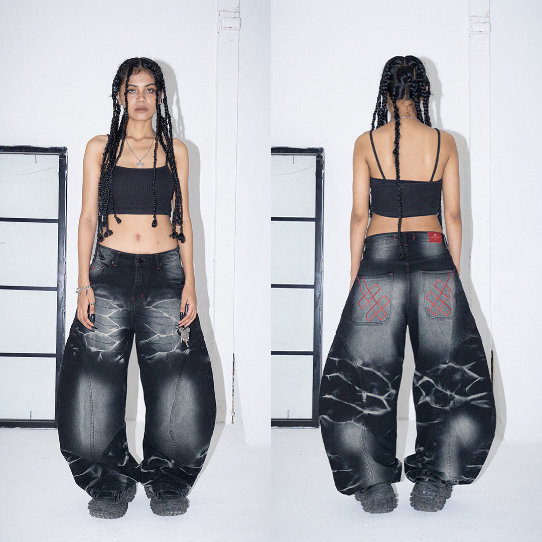 A1 Wide Barrel - Greyish Black - Jeans