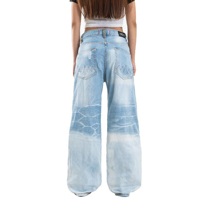 H1 Low Waist Baggy Tri Biker Ladies - Ice Blue